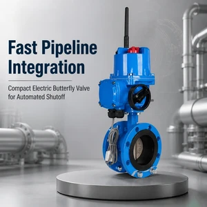 Electric Q-type Ordinary Switch Type Electric Flanged Butterfly Valve Valve Manufacturer Electric Flange Butterfly Valve