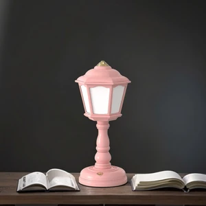 Mini Retro Creative LED Table Lamp Moon Shape Night Light for Student Dormitory Charging Atmosphere Decorative Street Ornaments