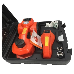 Aliotop 5-in-1 Electric Car Aluminum Hydraulic Floor Jack 12V Air Pump and Impact Wrench Set QLEHJ-30W 12-Month Warranty
