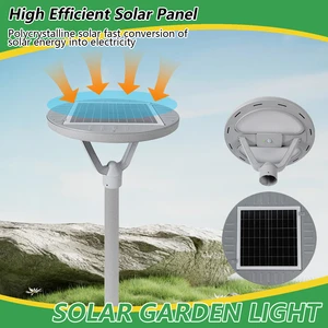 Outdoor Solar LED Lawn & Yard Lamp Daylight IP65 Waterproof LiFePO4 Battery Remote Control