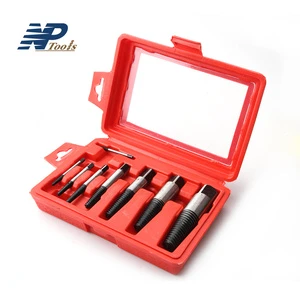 Naipu 8Pcs Broken Screw Extractor Set With Plastic Box Package For Damaged Bolt Screw Stud