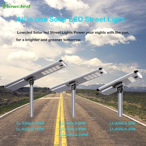 Smart City Intelligent Outdoor Lamp Integrated All in One Led 60W 80W 120W Solar Street Light With New Patent Design
