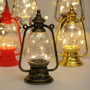 Creative Decoration Gift Retro Mini Portable Small Oil Lamp Atmosphere Arrangement LED Pony Light