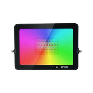 Smart WIFI+ RGBCW APP Floodlight Waterproof IP66 Outdoor Courtyard Atmosphere LED Color Changing Stage Lights