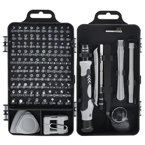 Precision Professional Repair Tool Kit 114-Piece Screwdriver Set Magnetic Anti-Slip Handle Tweezers for Electronic Mobile Phones