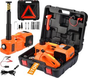 Oem Car Jack Kit 5 Ton 12v Floor Jack Portable Hydraulic Car Jack With Impact Wrench And Tire Inflator Pump With Led Lights