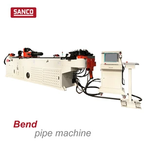 Dual-Head Hydraulic Mandrel Tube Bending Machine For Handrail Stair Railing Guardrail Scaffolding Round Square Steel Pipe Bender