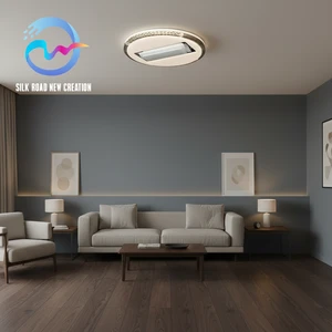 Wholesale Modern Bladeless Ceiling Fan Light DC Motor LED Remote Control Dimmable Full Spectrum Silent for Bedroom Living Room