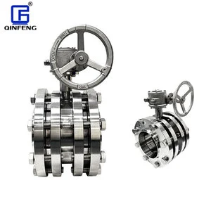 Stainless Steel Sanitary Food Grade 304/316L Electric Pneumatic butterfly Valve Tri-clamp Welded Flange Type Butterfly Valve