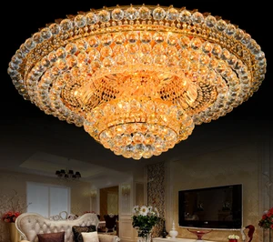 JYLIGHTING High Quality Nordic Modern Crystal Led Ceiling Light Pendant Flush Lamp Ceiling Crystal Lamp