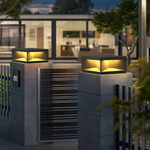 30cm Outdoor LED Pillar Light Garden Stainless Steel Waterproof Aluminum Body IP65 Rating Other Base Type Dimmable 5-Year