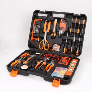 Factory Wholesale Carbon Steel Combination Tool Set with Hard Case Car Household Use Wrench Screwdriver Hex Keys