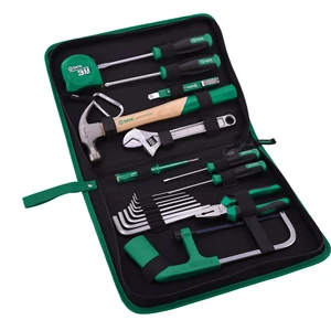 04110 19pcs Professional Hand Tool Set Durable Basic Repair Kit with Carrying Case Other Hand Tools