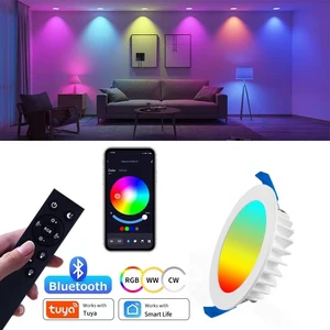 LED 10W Dimmable Indoor Home Office Downlight 3CCT SAA Ce IP44 Slim Panel Aluminum Design Tuya WiFi Zigbe Smart Led Downlight