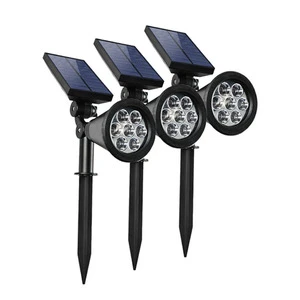 China Ground Mounted Outdoor Garden LED Solar Yard Lights With Solar Panel