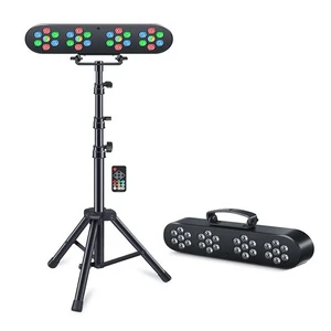 Portable Led Standing Spotlight Party Bar Kit Disco Stage Light System Crystal Ball & 14 Led RGB Par Remote Control LED DJ Set