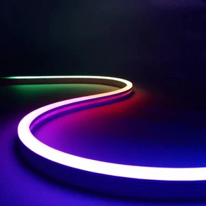 Factory Sale RGB Neon Rope Light 20*20 Section Size IP67 Water Proof Out Door RGBIC LED Neon Light Tube