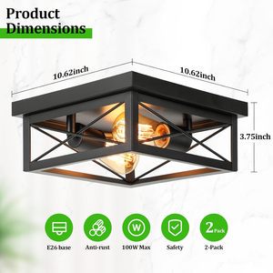 Modern Corridor Passage LED Ceiling Lamp Surface Mount IP66 Rated Remote Control Certified LED Panel Lights