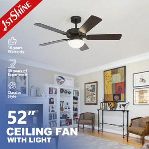 1stshine Ceiling Fan Remote Control Multifunction Dc Motor E27 Fan Lamp 5 Mdf Blade Ceiling Fan Led Lamp