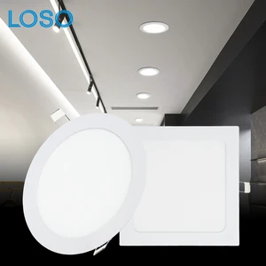 Modern Indoor Hotel Home Store Office Square Round Ultra Thin Recessed LED Panel Light