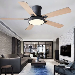 Modern High Wind Power Living Room Remote Control LED Ceiling Fan Lights Indoor Ceiling Lamps with Fan
