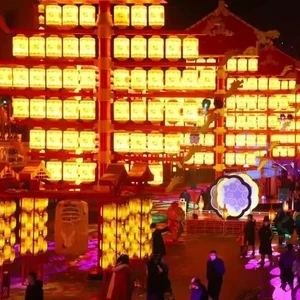 Outdoor Chinese Lantern LED Landscape Lighting Fixtures Culture Tourism Holidays-Ramadan Decorative Lighting IP65 for Outdoor