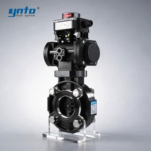 High Purity Pneumatic Butterfly Valve with Positioner 2in -16in Ultrapure Water Circulation Pipeline Corrosion Resistant CE ROHS