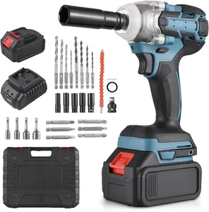 New Arrival 1/2 Inch Electric Impact Wrench Brushless Cordless with 21V Battery Industrial/DIY Power Tools Compatible