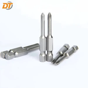 DT High Quality S2 Steel 50mm 1/4 Inches Hex Shank PH1 Impact Bits Magnetic Screw Driver Bits For Industry & DIY
