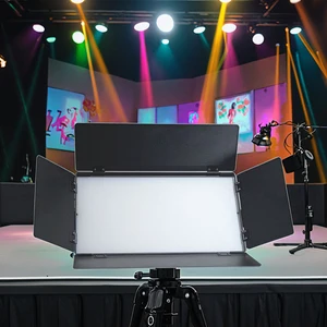 LED 250W CRI>95 Soft Video Light Photography Dimmable Profile Spotlights 8-Channel DMX512 for Live Show Studio Stage Lighting