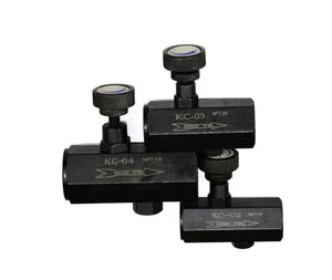 Hydraulic Pipe Type Throttle Valve KC CIT Series KC-02 1/4 KC-03 3/8 KC-04 1/2 KC-06 3/4 Flow Control Valve Regulating Valve