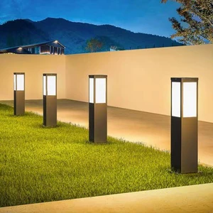 Contemporary Outdoor Lawn Lamp LED Waterproof Villa Garden Courtyard District Residential Quarters Lawn Lamp