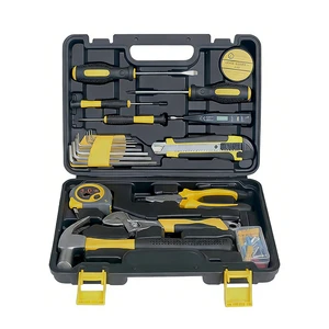 48-Piece Auto Repair Tool Set-High Carbon Steel Combination Wrench Kit Hard Case Tape Measure for Repair Shops Household Use