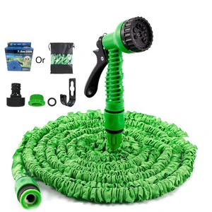 Highly Cost-effective 50ft/75ft/100ft Garden Hose With 7 Function Spray Nozzle, 3X Expanding Magic Hose For Garden Watering