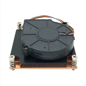 Heat sink LGA115X-1U3E 110W square motherboard copper heat sink 1150 1151 1155 1156 1200 server CPU fan heat sink