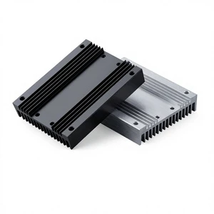 Custom CNC Machining Powder Coating Cnc Anodized Aluminium Heatsink Extrusion Profile Cooling Heat Sink LED Cooling Fin