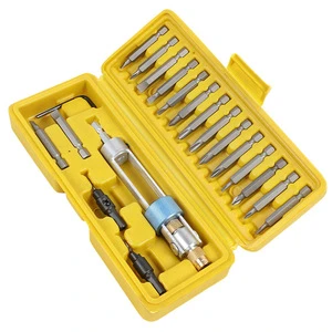 JUBOSHI 20-piece Industrial Grade High-speed Steel Anodized Phillips Bit Screwdriver Set OEM Customizable Double-support