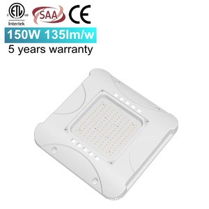cETL CE 100W 150W 200W LED Canopy Light LED Parking Garage Lights Low Bay Soffit Lighting Fixture for Apartment Carport Dimmable