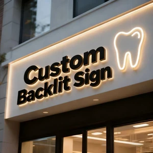Custom 3D Logo Sign Board Backlight Channel Letter Outdoor Wall Business Shop Store Front Sign Led Illuminated Backlit Sign