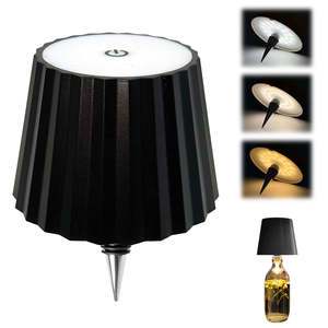 USB Rechargeable LED Wine Bottle Lamp Modern Design Detachable ABS Desk Lamp Metal for Coffee Shop Bar Home Atmosphere Decor