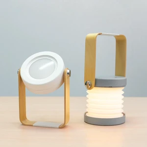 Lithium Battery Powered Folding Rechargeable Portable Desk Lamp Small Lantern Touch Sensor USB Dimmable LED Foldable Night Light