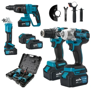 High Quality Electrical Power Combo Kit Cordless Herramientas Drill Machine Set Other Hand Wrench Tool Box Set Tools Kit Tool