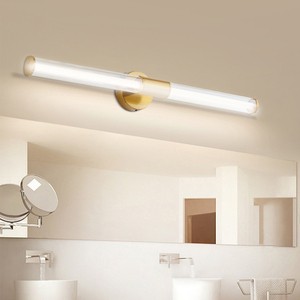 Customized Elegant Vanity Mirror Wall Light Bathroom Antique Copper Led Wall Lamps