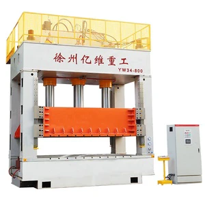 Hydraulic Press Machine Automobile Parts Servo System PLC 20000KN Motor Pump High-Accuracy Yiwei YW34 Model Sheet Metal