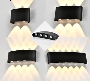 LED Wall Lamp Minimalist Modern Hotel Living Room Background Wall Lamp Outdoor Waterproof Staircase Hallway Lamp