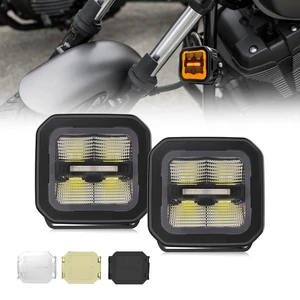 Valesun P8 40w 4000lm LED Work Light White+DRL Auxiliary Lighting With Shell Spot Flood Flat 3 Inch Led Cube Lamp For Motorcycle
