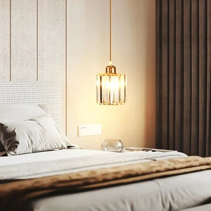 Bedside Chandelier Light Luxury Crystal Designer Small Hanging Bar Dining Room Lamp Cafe Nordic Atmosphere Bedroom