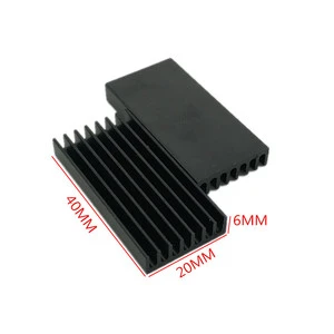 Thickened heat sink 40*20*6MM aluminum heatsink chip main board radiator cooler aluminum profile high quality CPU heatsink block