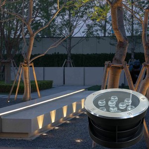 IP67 Underground Ground Buried Lamp Recessed Light 9W 12w Inground Led Light