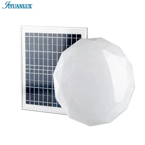 Modern Indoor Surface Mounted Solar Ceiling Light Outdoor Garden Lamp